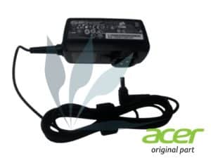 Chargeur 19V 40W noir neuf d'origine Acer pour Acer Iconia W500P (ATTENTION SANS CLIP PRISE, ACHETEZ AUSSI LE CLIP si vous ne l'avez pas)
