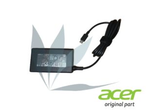 Chargeur 65W type C noir neuf d'origine Acer pour Acer Swift SF314-512T