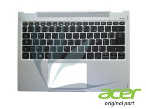 Clavier français rétro-éclairé avec plasturgie repose-poignets argent neuf d'origine Acer pour Acer Spin SP313-51N