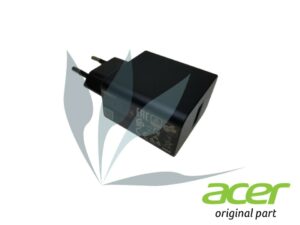 Adaptateur 10W neuf d'origine Acer pour Acer Iconia B3-A40FH (s'utilise avec un câble type micro USB Acer)